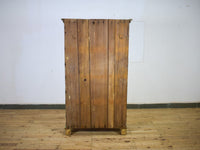 Vintage Rustic Hand Painted Wooden Cupboard Cabinet