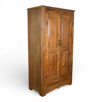 Vintage Rustic Hard Wood Fitted Interior Cupboard Cabinet Storage