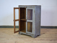 Vintage Worn Painted Rustic Cupboard Cabinet