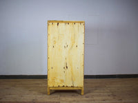 Vintage Rustic Bleached Wood Cupboard Cabinet Storage