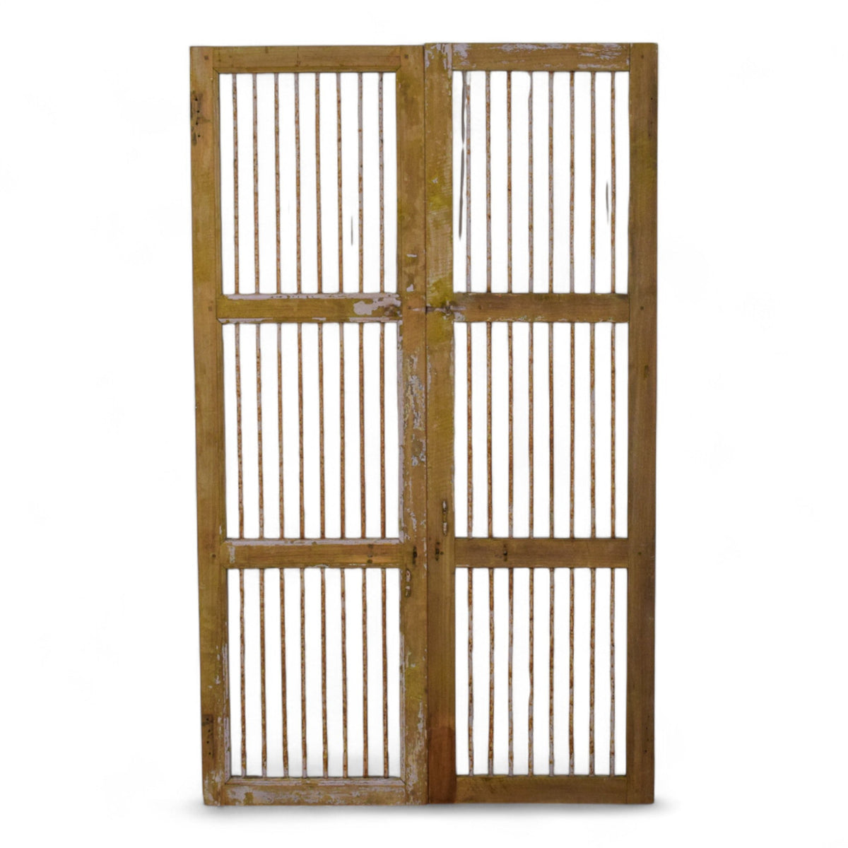 Pair of Antique Vintage Indian Doors Shutters