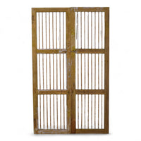 Pair of Antique Vintage Indian Doors Shutters