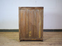 Vintage Worn Painted Rustic Cupboard Cabinet