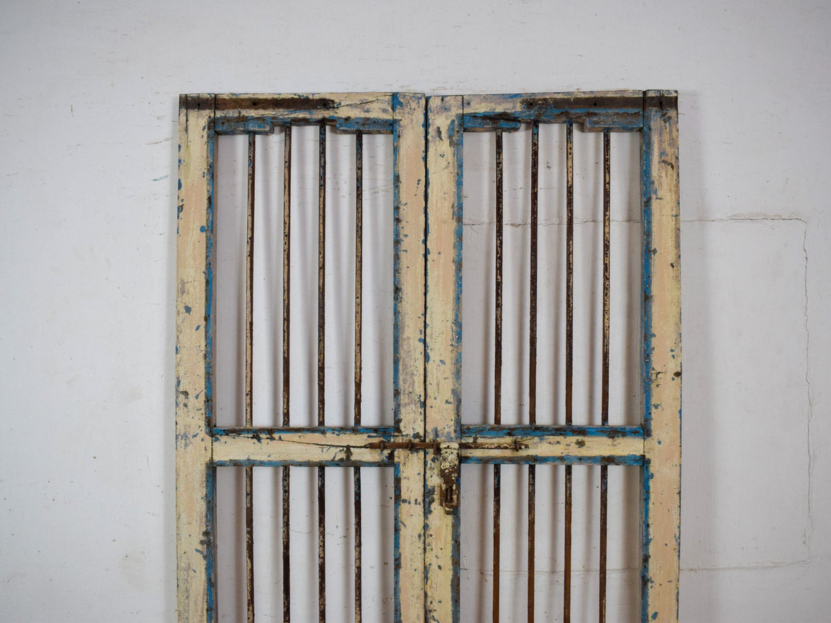 Pair of Antique Vintage Indian Doors Shutters