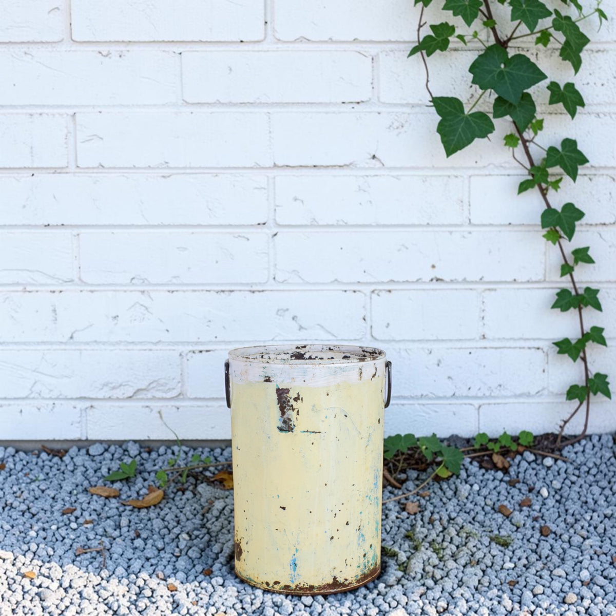 Vintage Rustic Metal Planter
