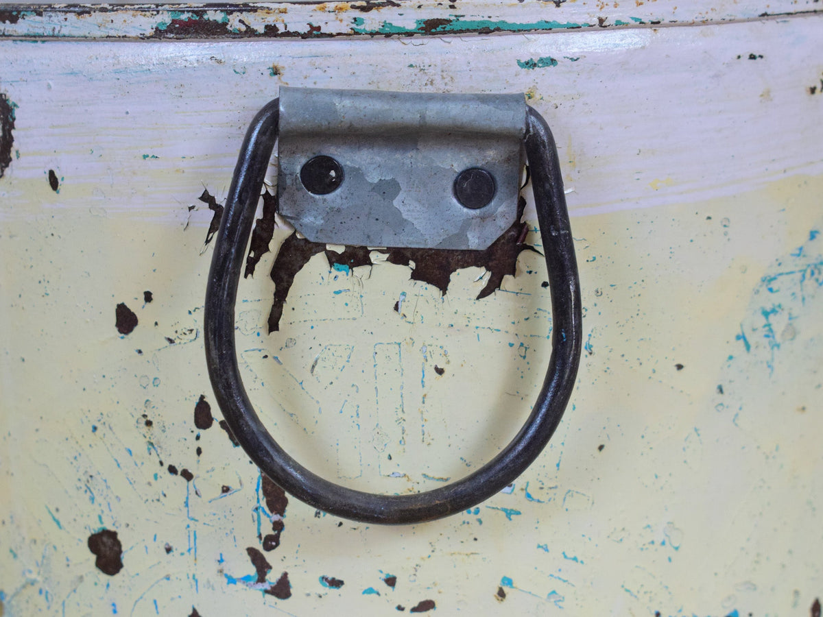 Vintage Rustic Metal Planter