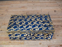 Vintage Indian Hand Painted Metal Travel Trunk Chest