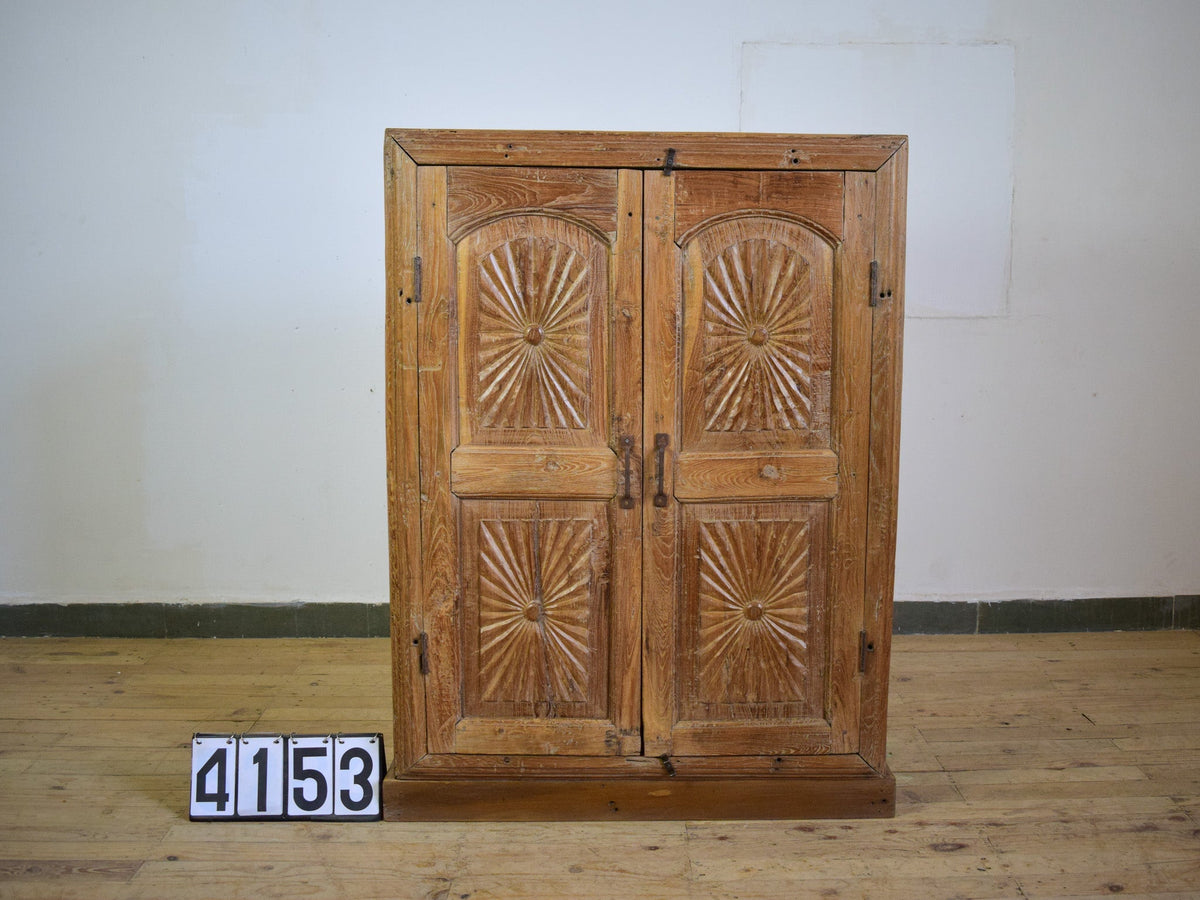 Vintage Wooden Rustic Cupboard Cabinet