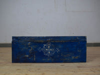 Vintage Indian Hand Painted Metal Travel Trunk Chest