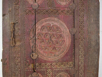 Antique Indian Carved Wooden Door Wall Hanging Art Decoration