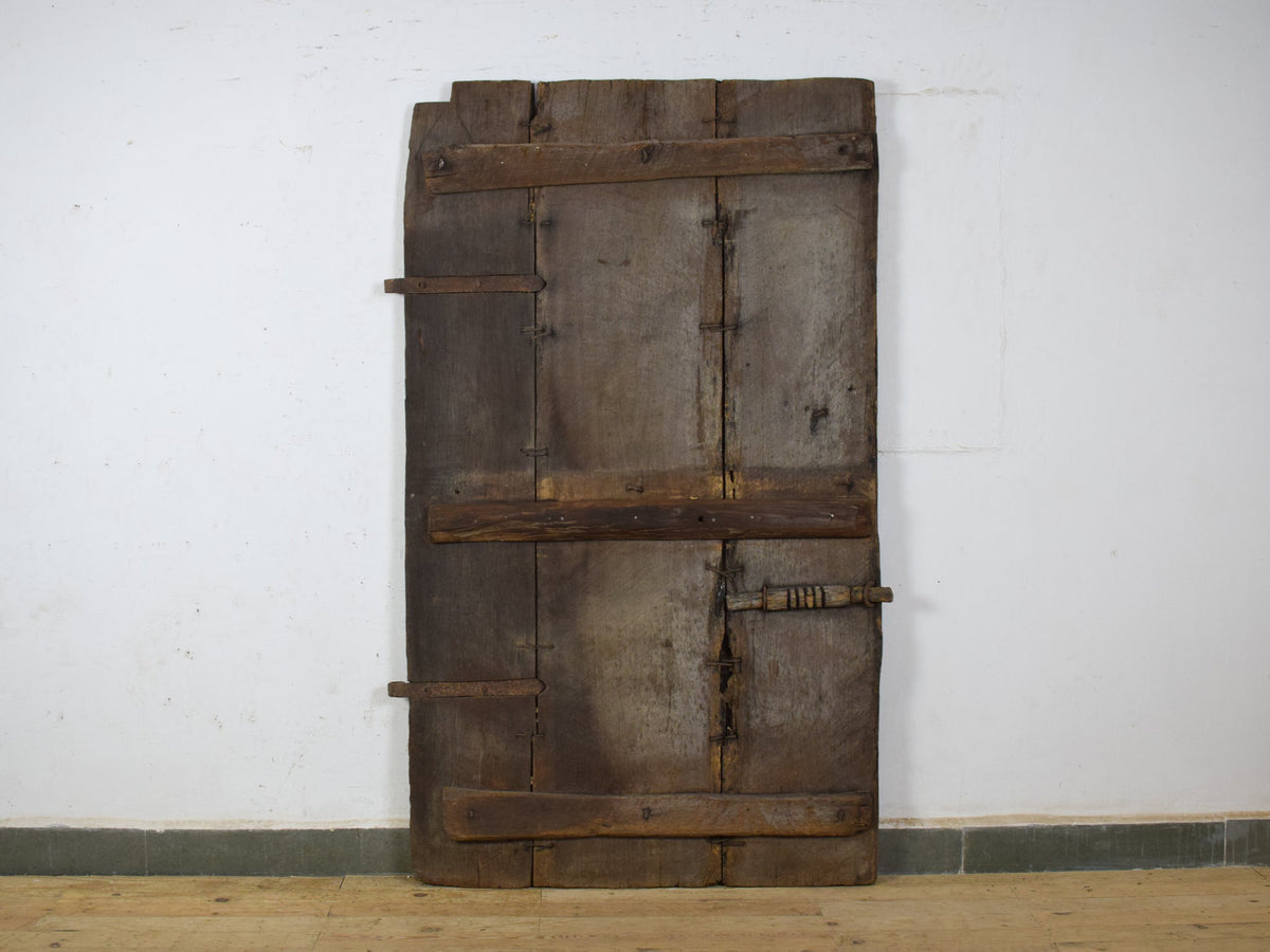 Antique Indian Carved Wooden Door Wall Hanging Art Decoration