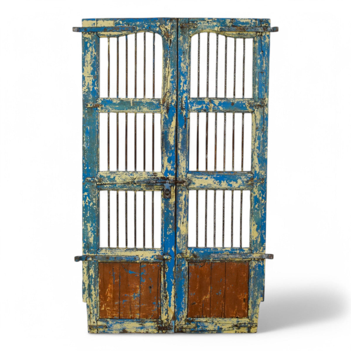 Pair of Antique Vintage Indian Doors Shutters