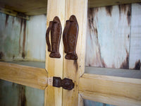 Vintage Bleached Rustic Kitchen Foor Cupboard Cabinet