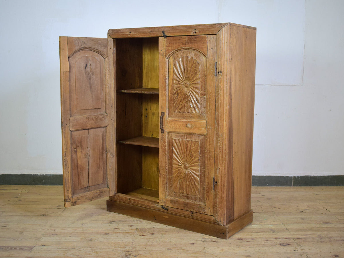 Vintage Wooden Rustic Cupboard Cabinet