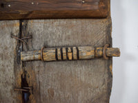 Antique Indian Carved Wooden Door Wall Hanging Art Decoration