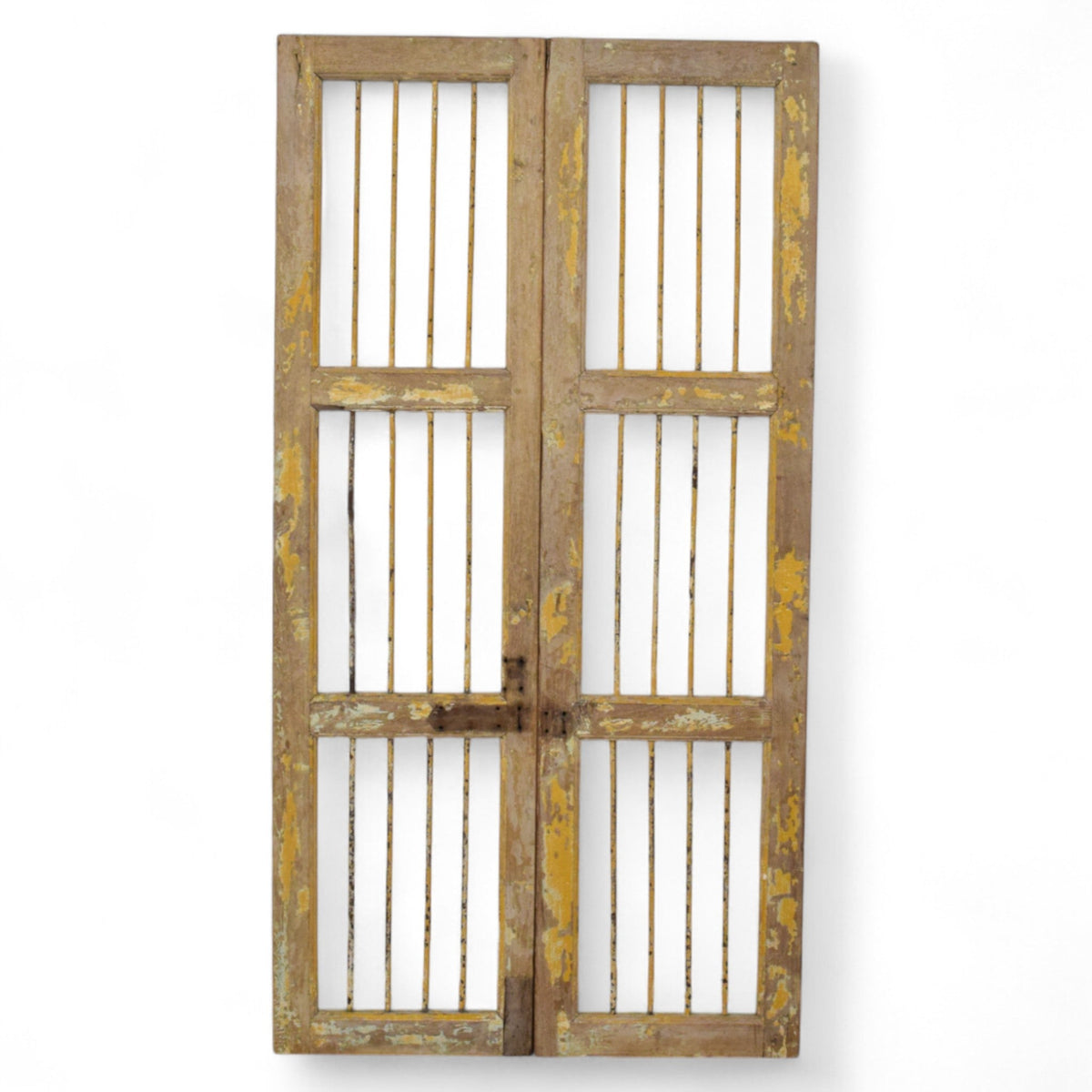 Pair of Antique Vintage Indian Doors Shutters