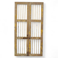 Pair of Antique Vintage Indian Doors Shutters