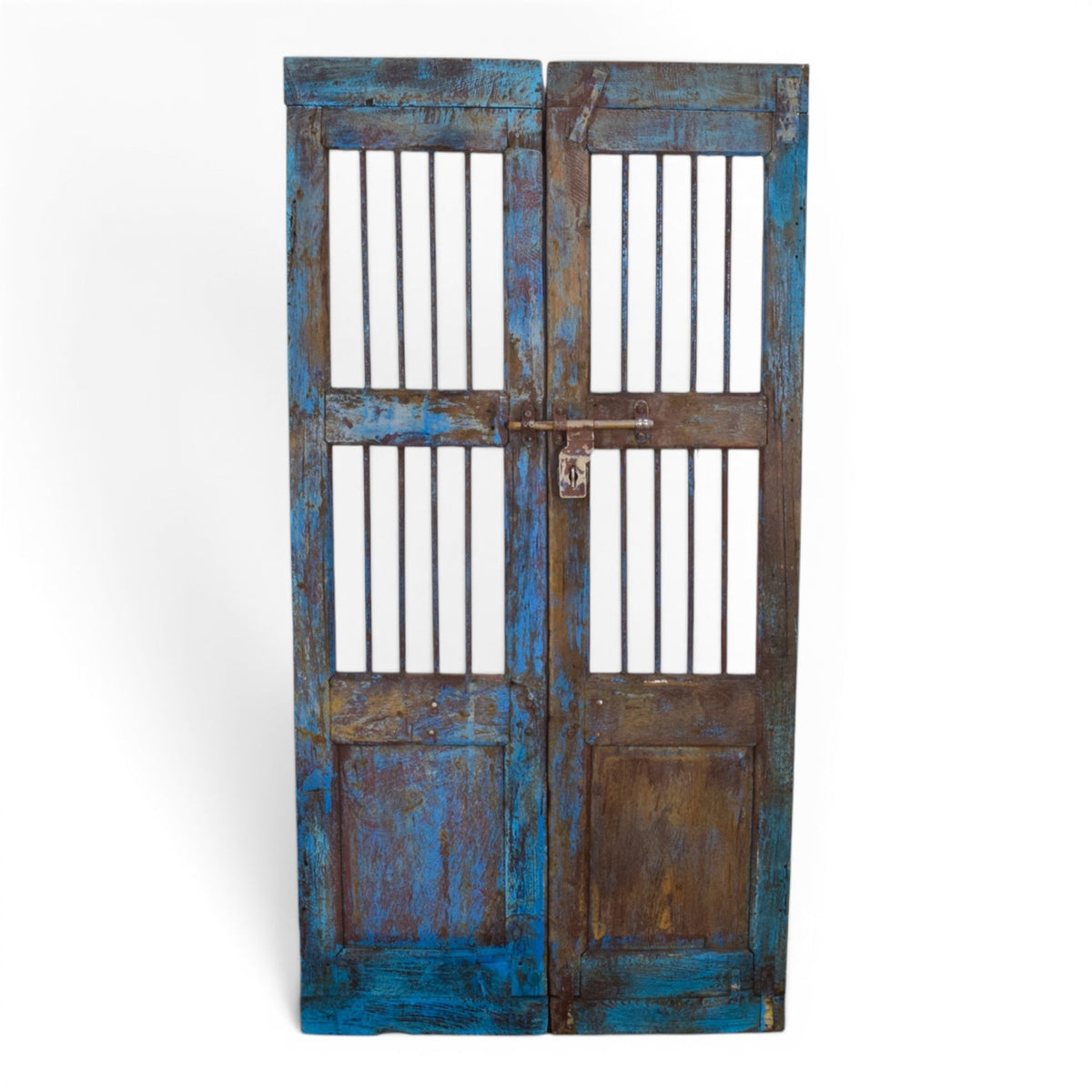 Pair of Antique Vintage Indian Doors Shutters