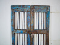 Pair of Antique Vintage Indian Doors Shutters