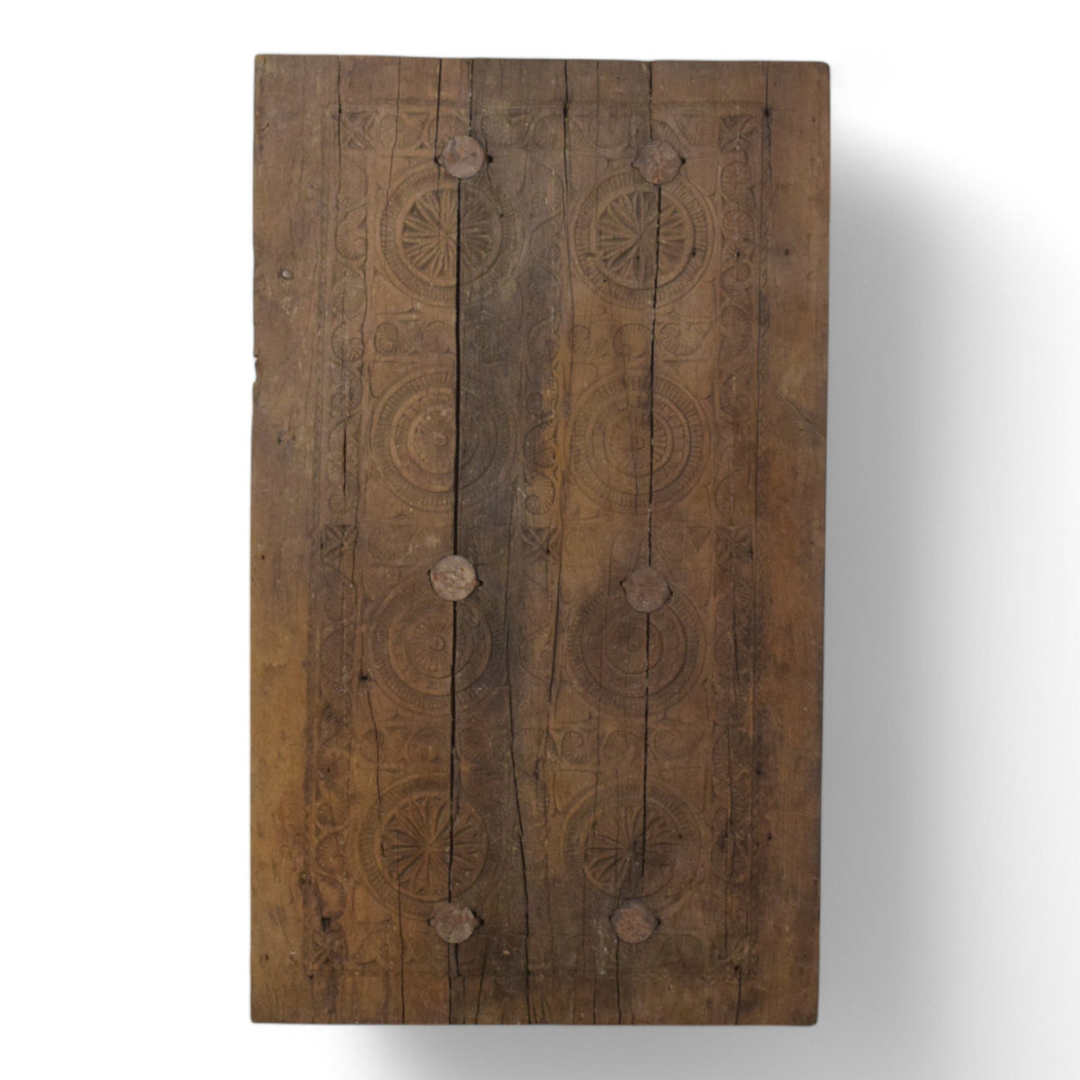 Antique Indian Carved Wooden Door Wall Hanging Art Decoration