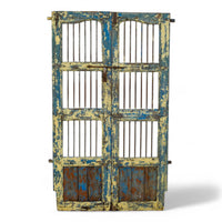 Pair of Antique Vintage Indian Doors Shutters