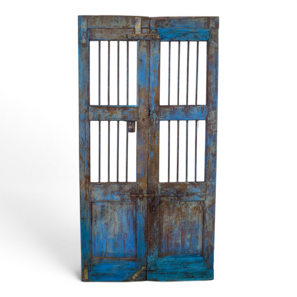 Pair of Antique Vintage Indian Doors Shutters