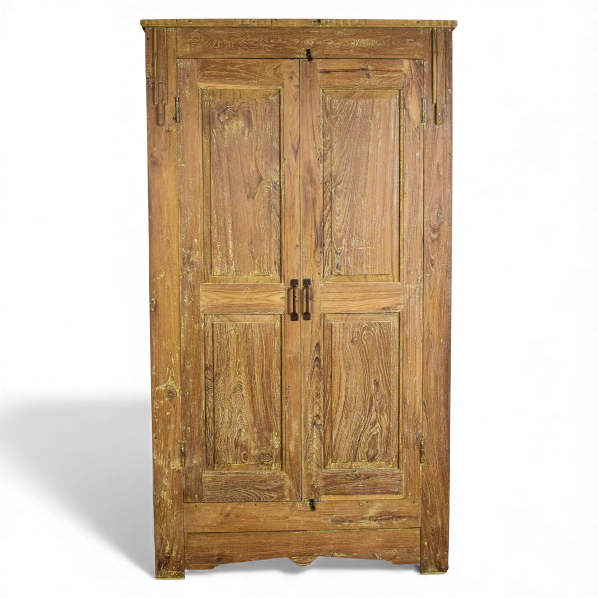 Vintage Rustic Hard Wood Fitted Interior Cupboard Cabinet Storage