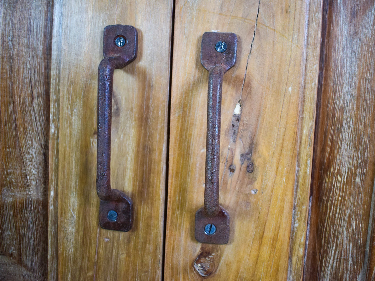 Vintage Rustic Hard Wood Fitted Interior Cupboard Cabinet Storage