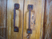 Vintage Rustic Hard Wood Fitted Interior Cupboard Cabinet Storage