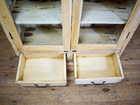 Vintage Bleached Rustic Kitchen Foor Cupboard Cabinet