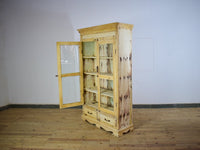 Vintage Bleached Rustic Kitchen Foor Cupboard Cabinet