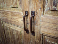 Vintage Rustic Hard Wood Fitted Interior Cupboard Cabinet Storage