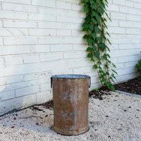 Vintage Rustic Metal Planter