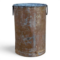 Vintage Rustic Metal Planter