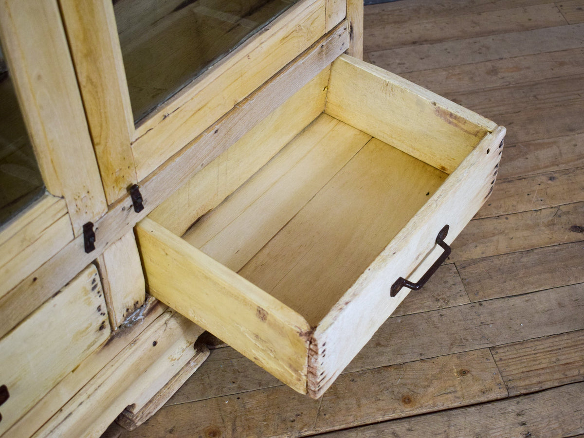 Vintage Bleached Rustic Kitchen Foor Cupboard Cabinet