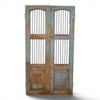 Pair of Antique Vintage Indian Doors Shutters