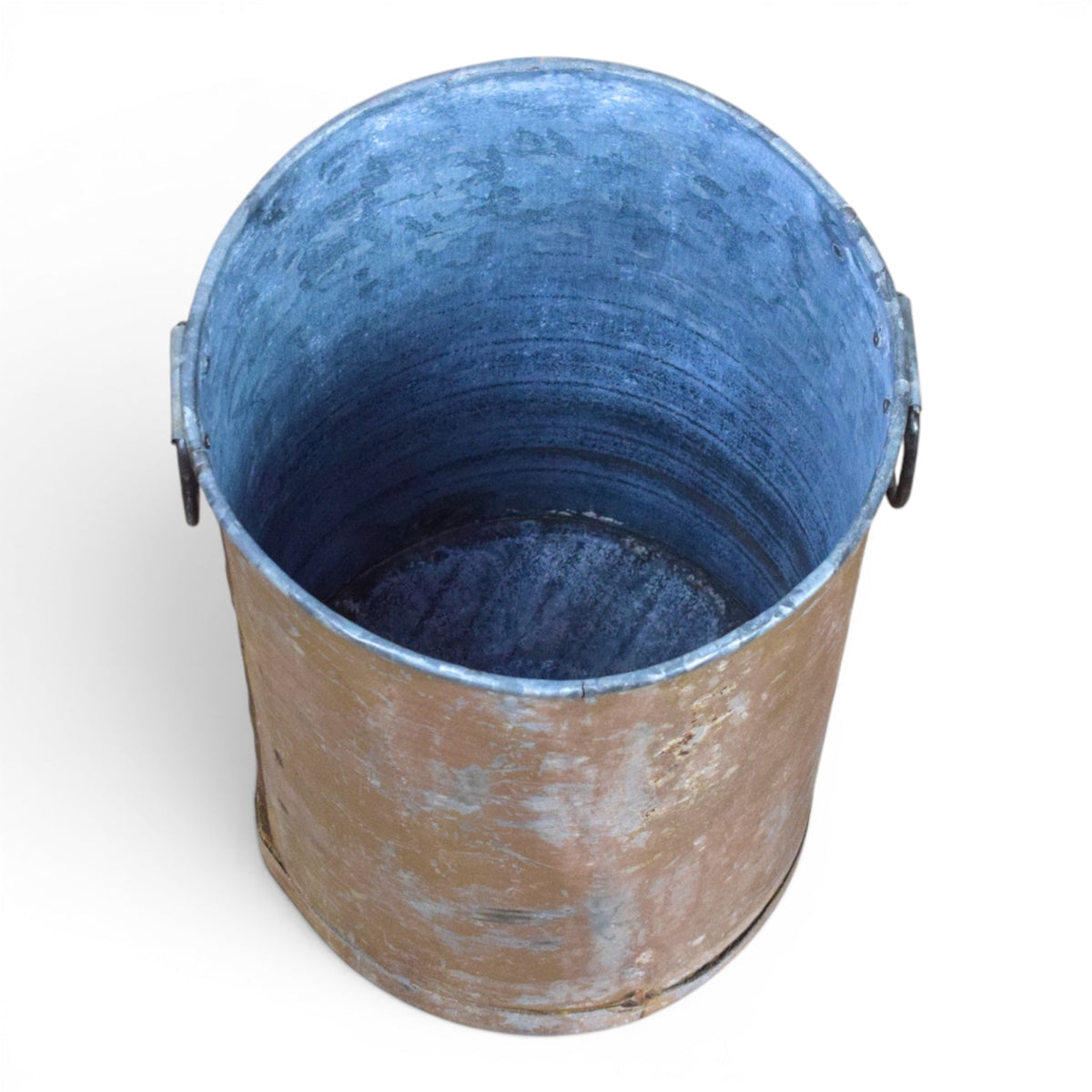 Vintage Rustic Metal Planter