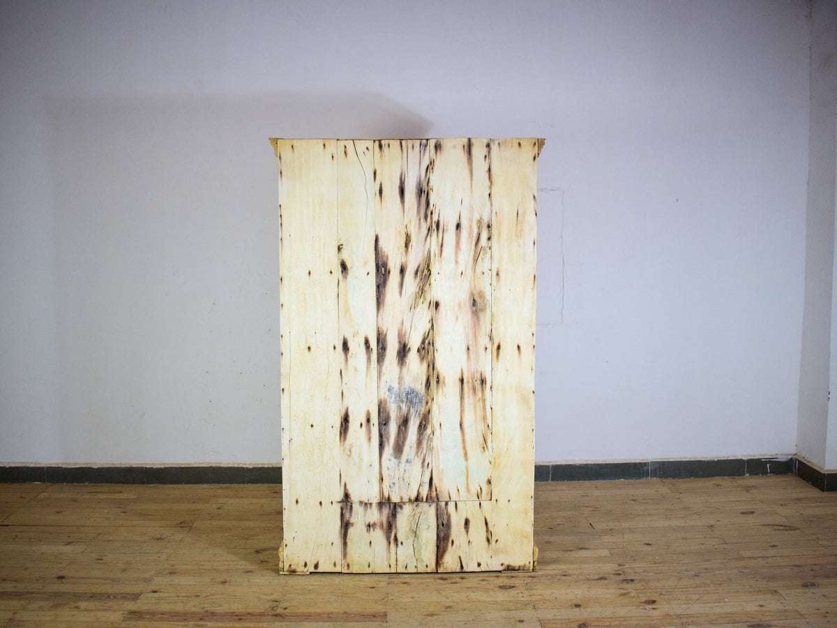 Vintage Bleached Rustic Kitchen Foor Cupboard Cabinet