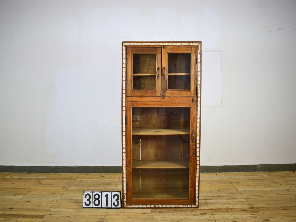 Vintage Wooden Cupboard Cabinet Display Case