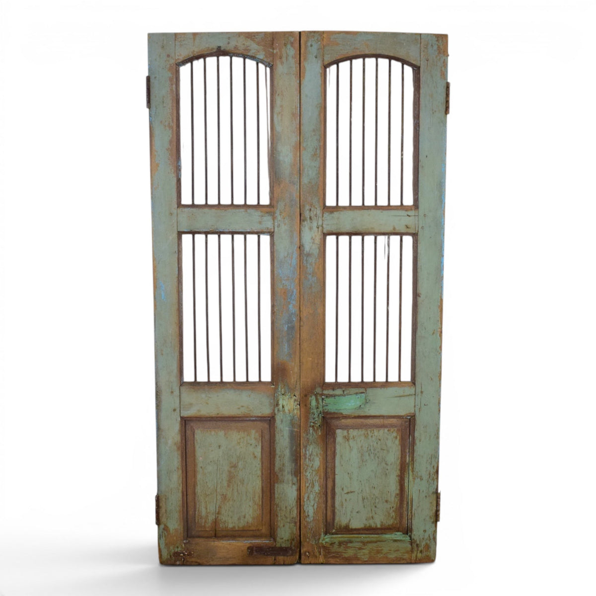 Pair of Antique Vintage Indian Doors Shutters