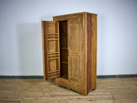 Vintage Rustic Hard Wood Fitted Interior Cupboard Cabinet Storage