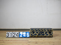Vintage Indian Hand Painted Metal Travel Trunk Chest