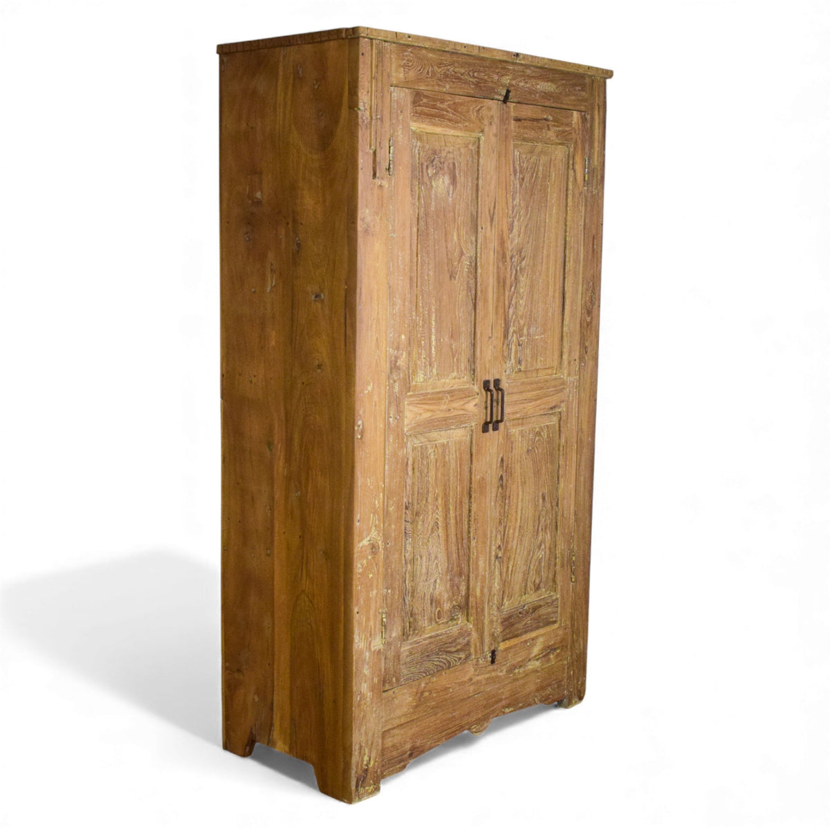 Vintage Rustic Hard Wood Fitted Interior Cupboard Cabinet Storage
