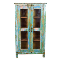 Vintage Rustic Wooden Cupboard Cabinet