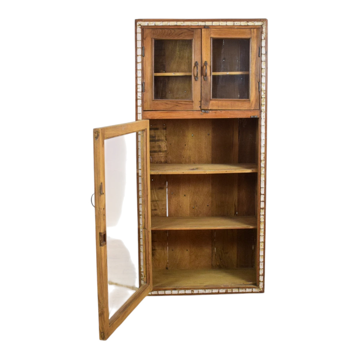 Vintage Wooden Cupboard Cabinet Display Case
