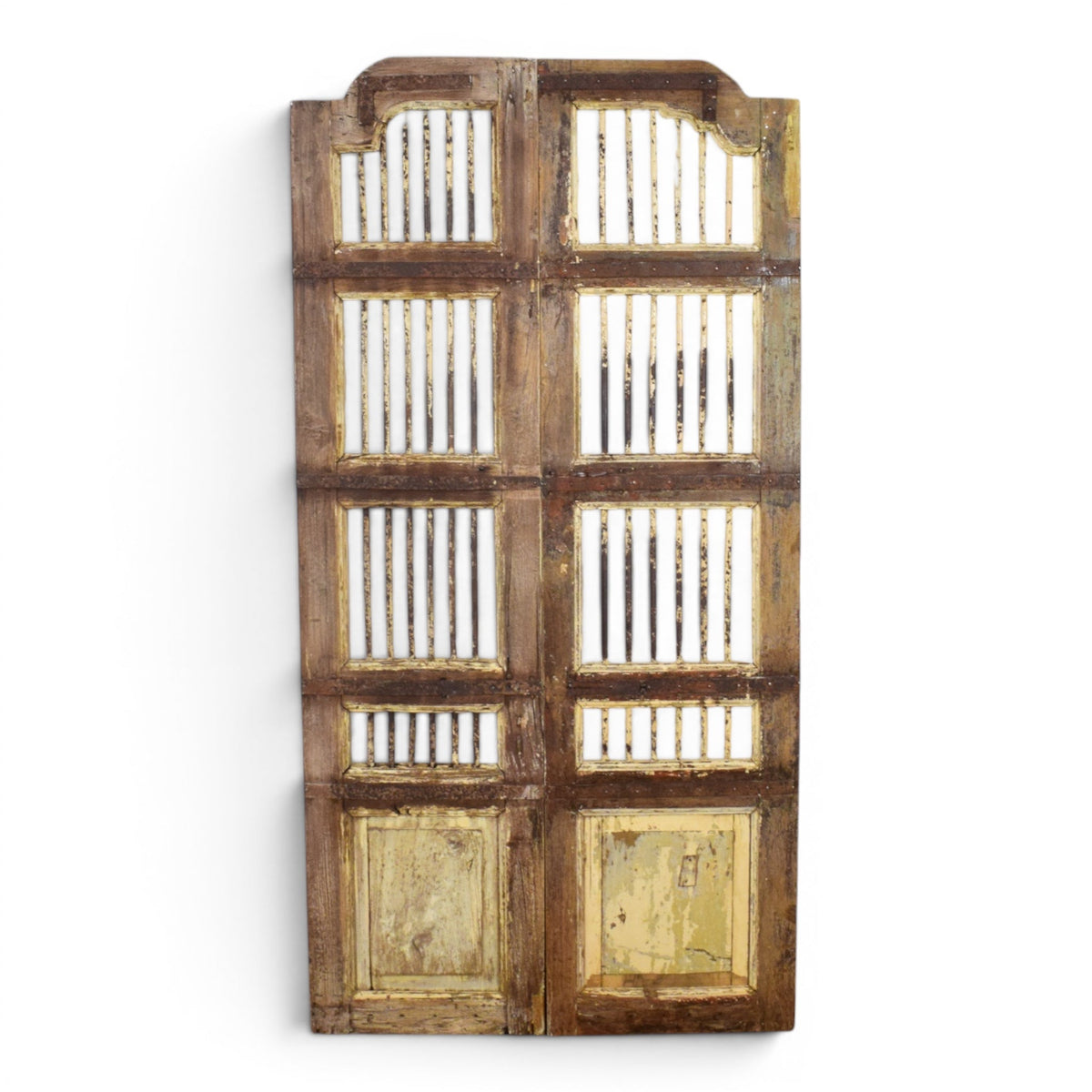 Pair of Antique Vintage Indian Doors Shutters