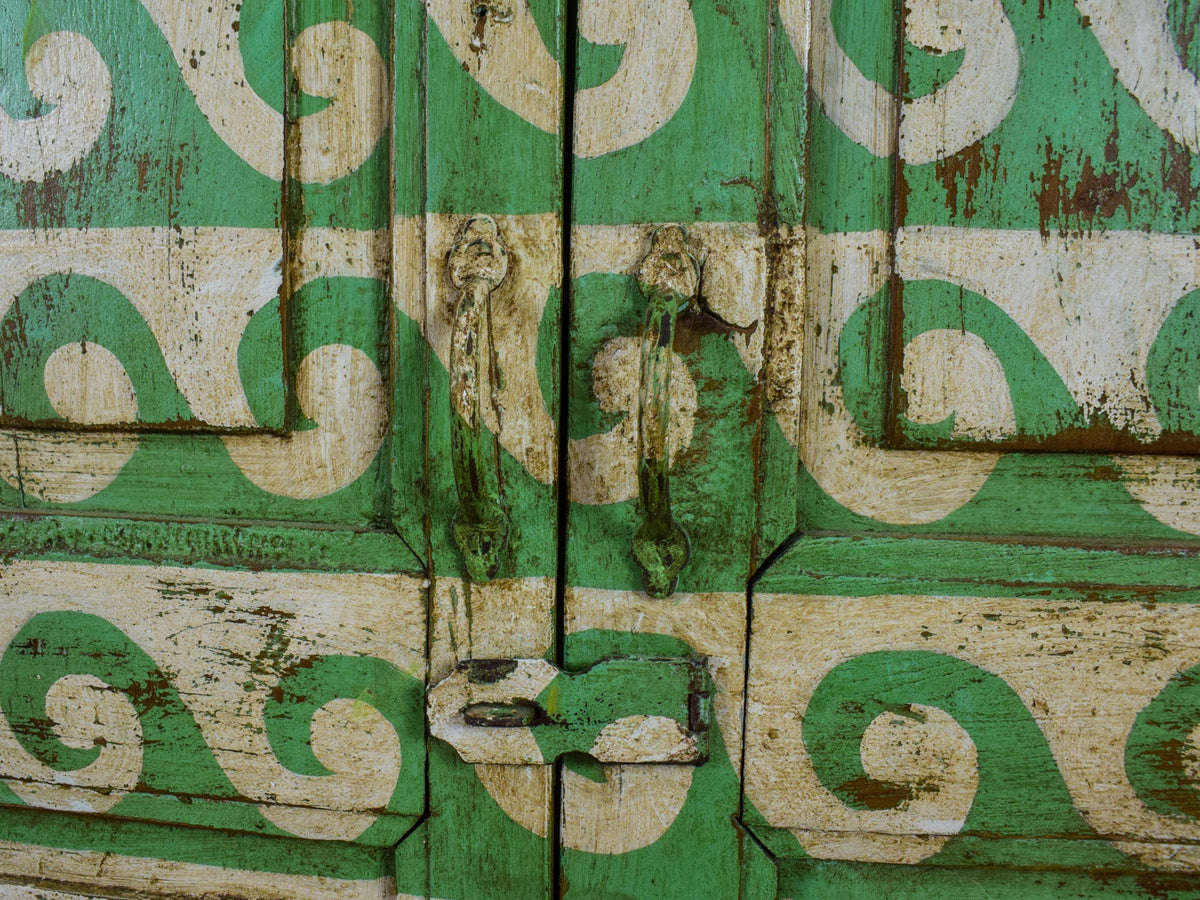 Vintage Hand Painted Cupboard Cabinet