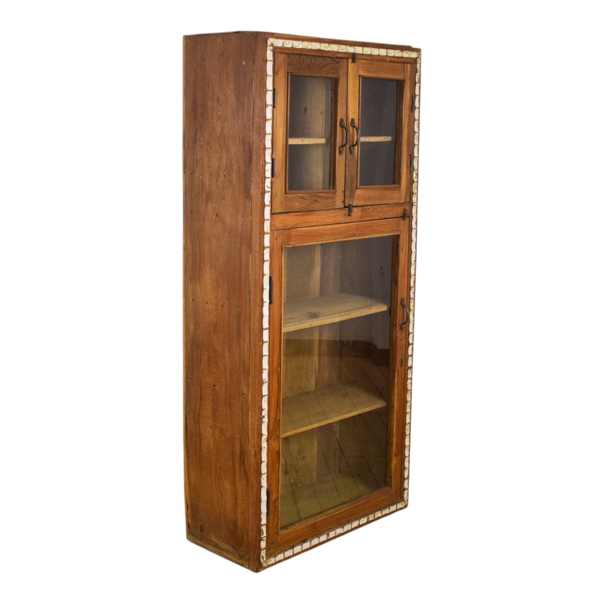 Vintage Wooden Cupboard Cabinet Display Case