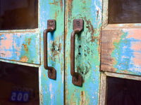 Vintage Rustic Wooden Cupboard Cabinet