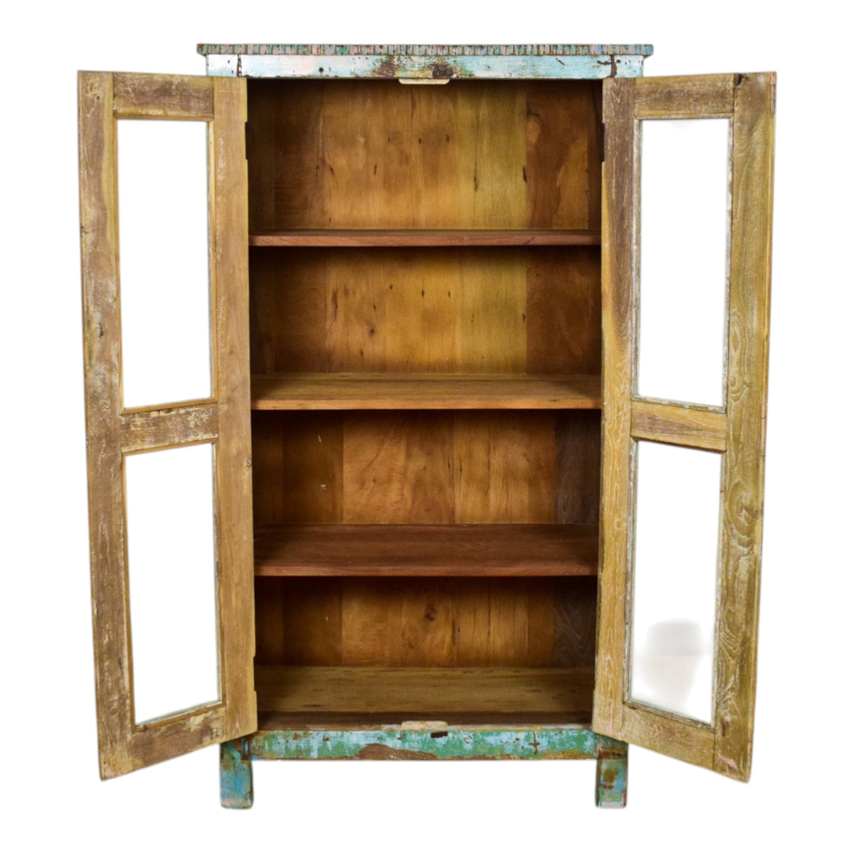 Vintage Rustic Wooden Cupboard Cabinet